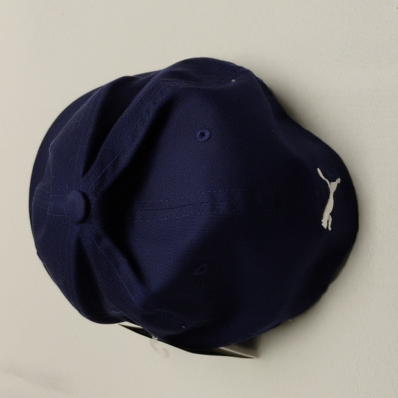 PUMA Hat Baseball Cap Black White Cat Logo Stretch Fit Adult Size L/XL Golf - Picture 3 of 4